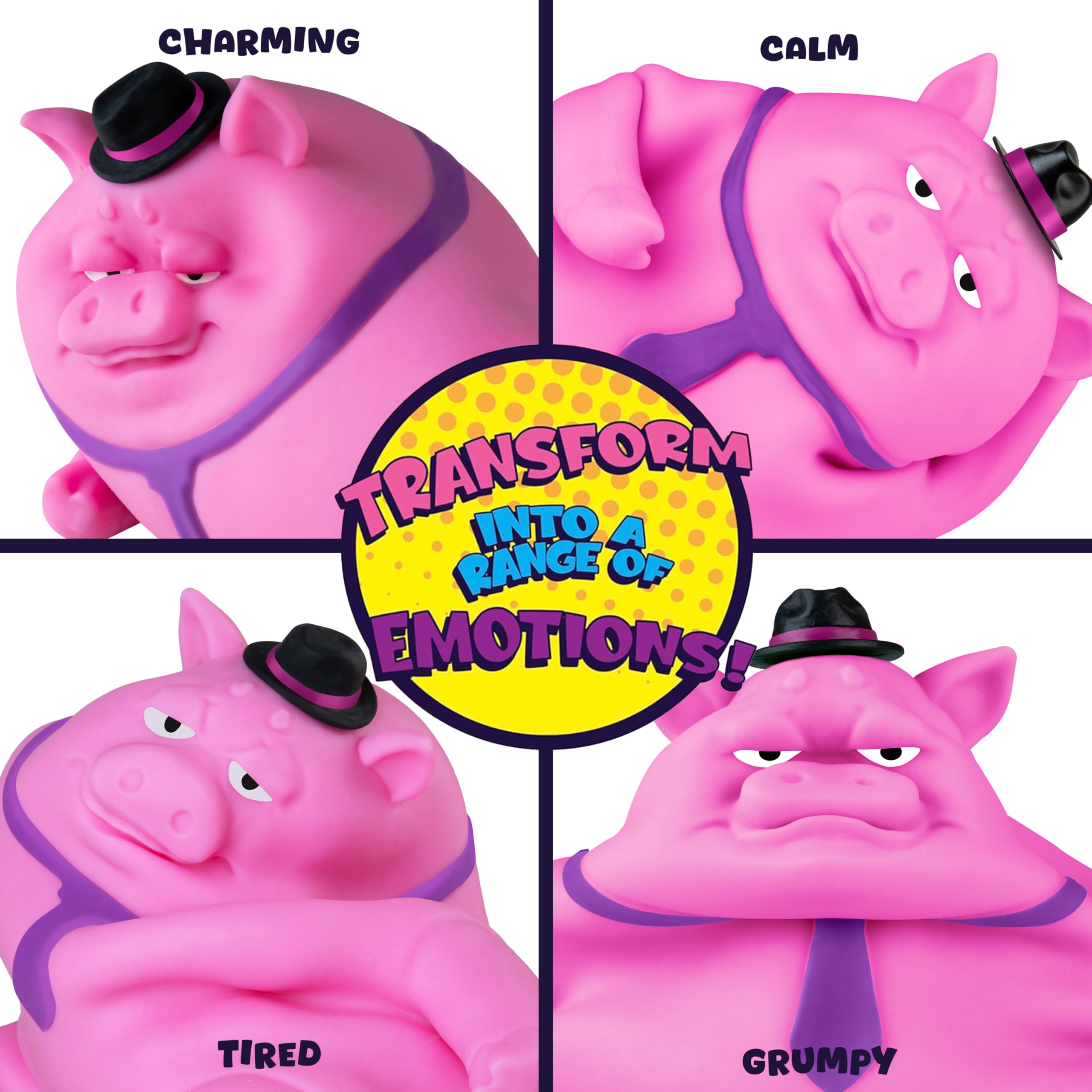 Amazon.com: ORB Funkee Animalz Jumbo Pig with Hat (Pink